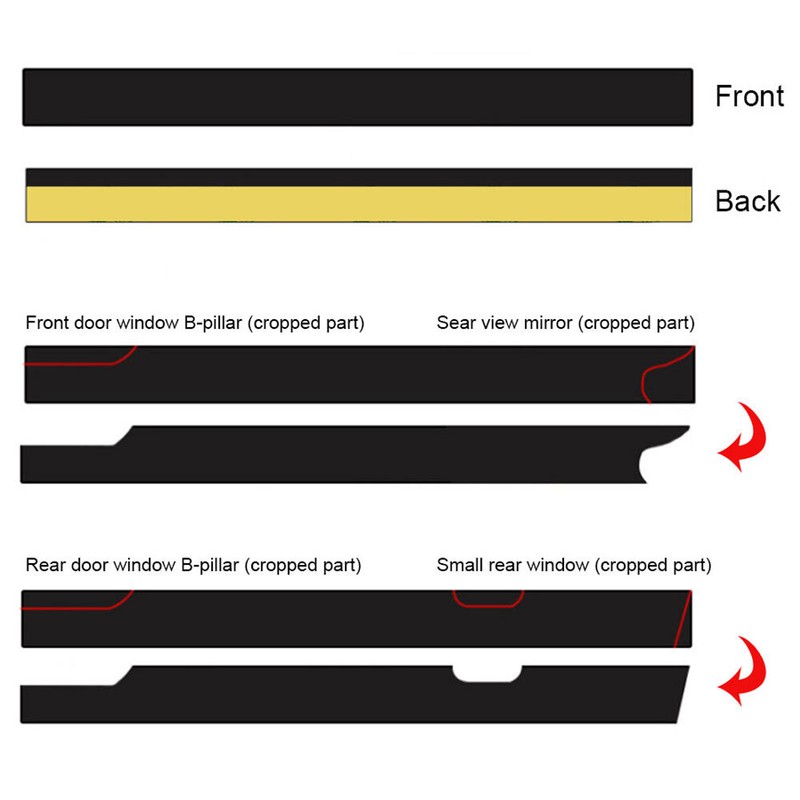 Car Window Seal Strip Waterproof Weather Strip Window Edge Sealant 20mm*1Meter gallery