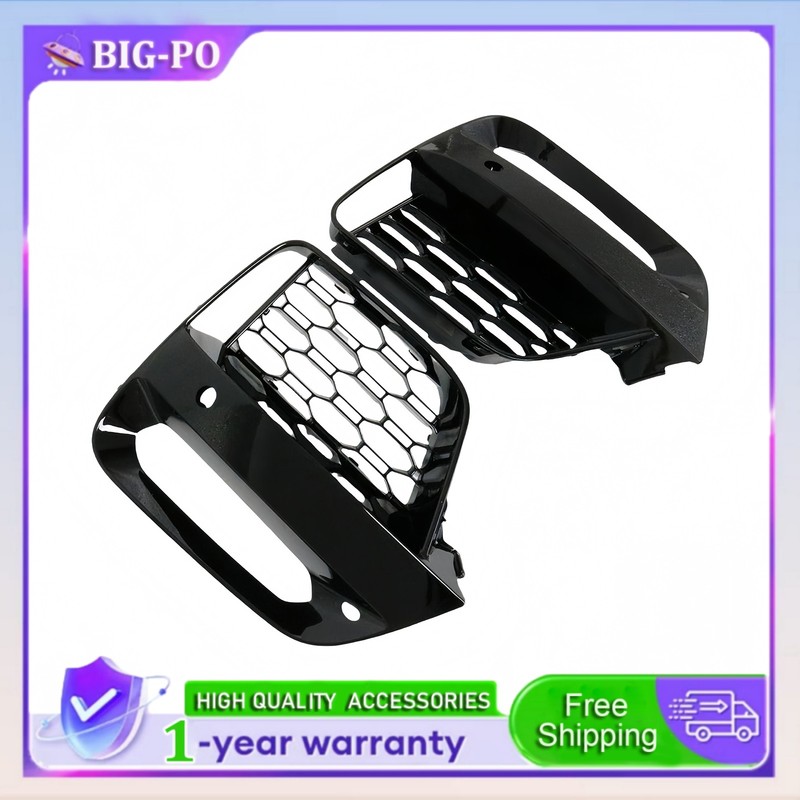 Set of 2 Front Fog Light Frame Cover Grille Trim For BMW 18-21 X3 G01 19-20 X4 G