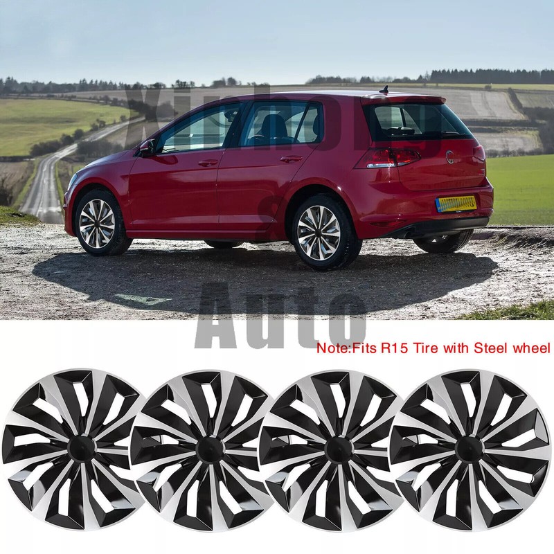 15″ Wheel Covers Rims Hub Caps R15 Steel Wheel For 1996-2006 Toyota Camry 4PCS
