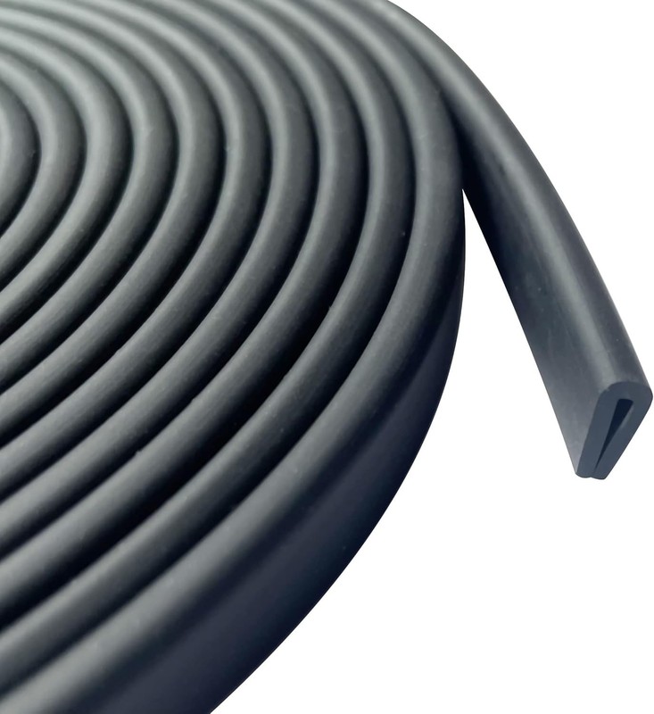 Rubber Edge Trim, 1/16″ U Channel Edge Trim, Edge Protector, Length 10Ft, U S…