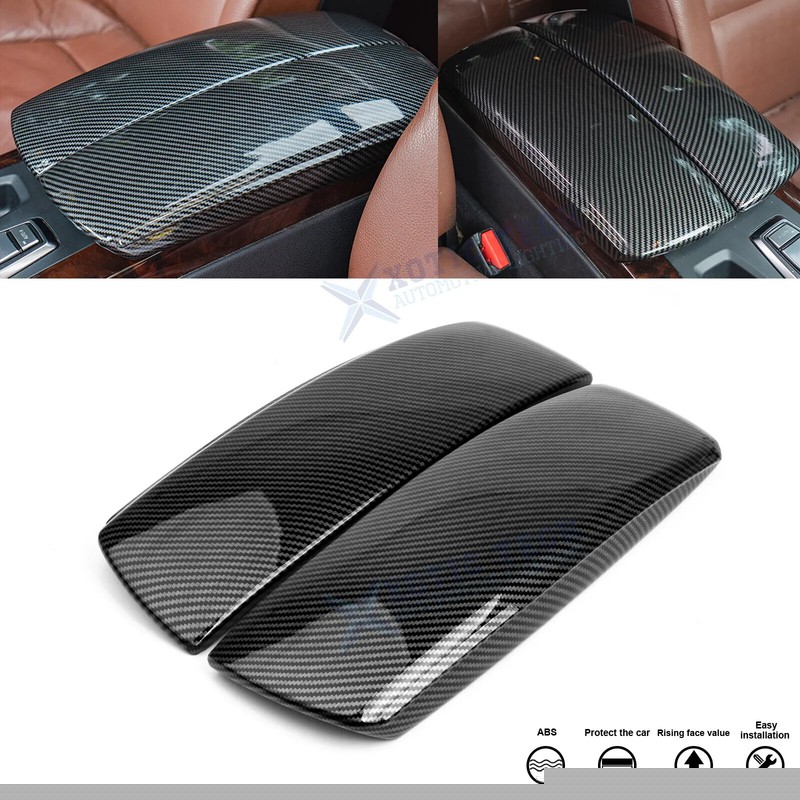 For BMW X5 E70 2007-2013/X6 E71 2008-2014 Center Console Armrest Box Cover Trim