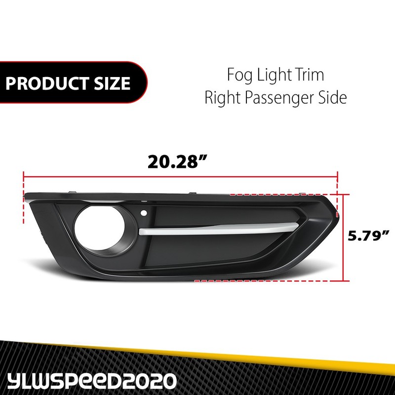 Fog Light Trim Lamp Front Passenger Right Side Fit For 14-20 BMW 228i 230i gallery