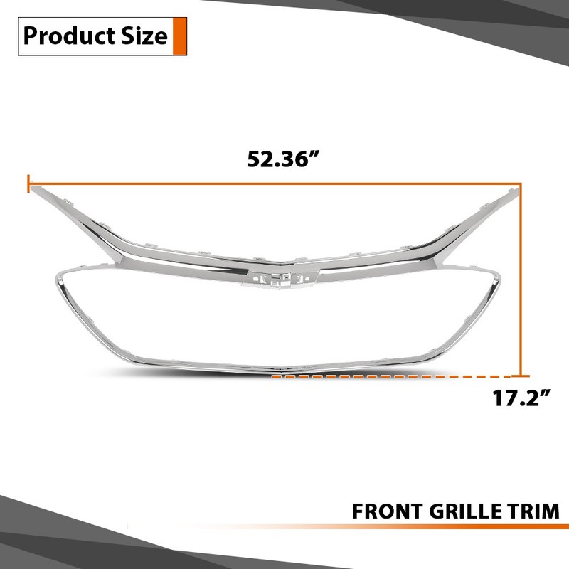 Fit For 2019 2020 2021 2022 Chevrolet Malibu Chrome Front Grille Trim GM1202106 gallery