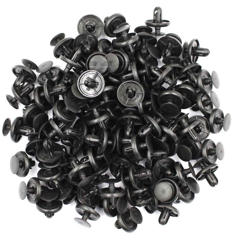 100 pcs Fender Push Clips Retainer Plastic Rivet Fastener 7mm For Toyota Pontiac gallery