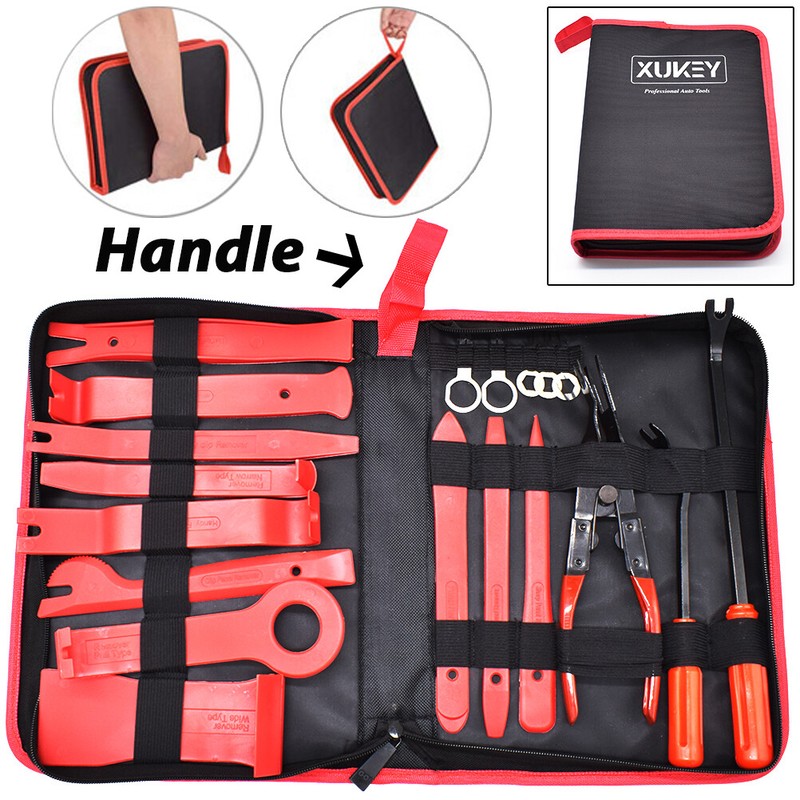 19x Car Trim Removal Molding Tool Radio Body Door Panel Pry Dashboard Kit Clips gallery