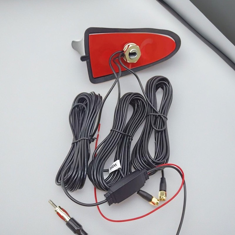 Shark Fin Car Antenna Radio FM/AM Signal Aerial Amplifier For WIFI GPS SystemJ9k gallery
