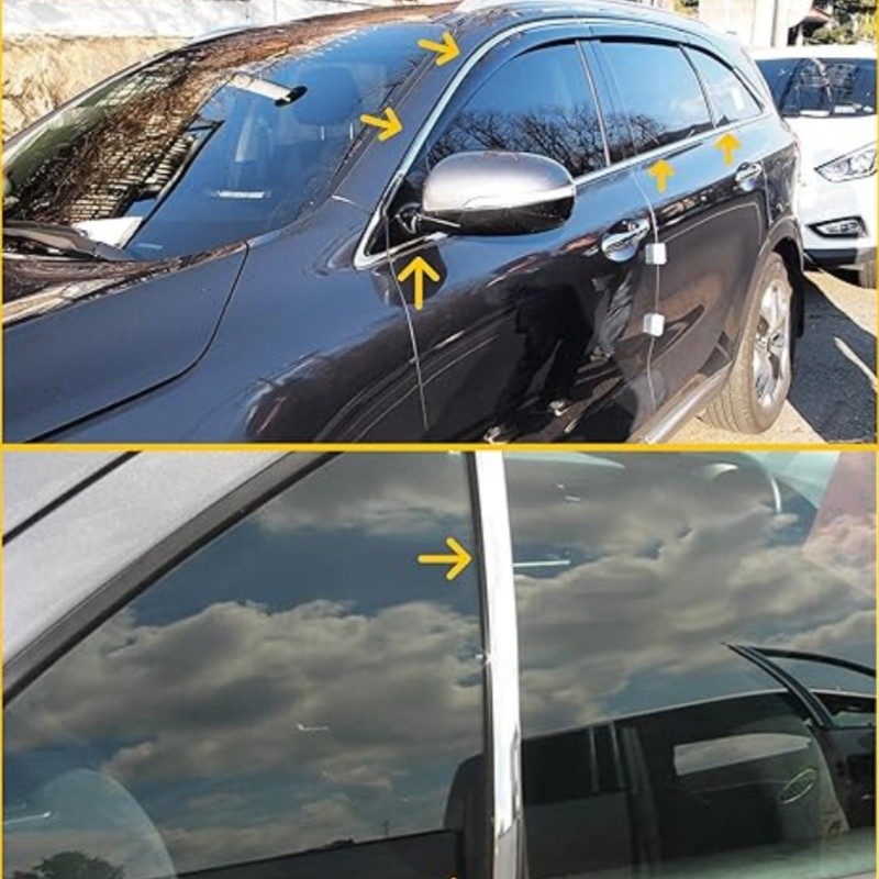 1/2"(12mm) 16.4ft Chrome Car SUV Side Window Door Body Chrome Trim Molding Strip gallery