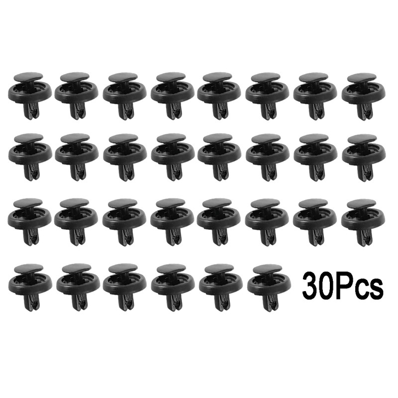 30Pcs Black Splash Shield-Front Clip Retainer For Toyota Camry Nylon Push-Type gallery