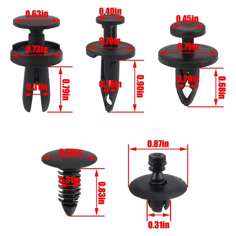 For Dodge Charger 2006 - 2015 WX68DX9-AA Push Retainer Kit Replace Part gallery