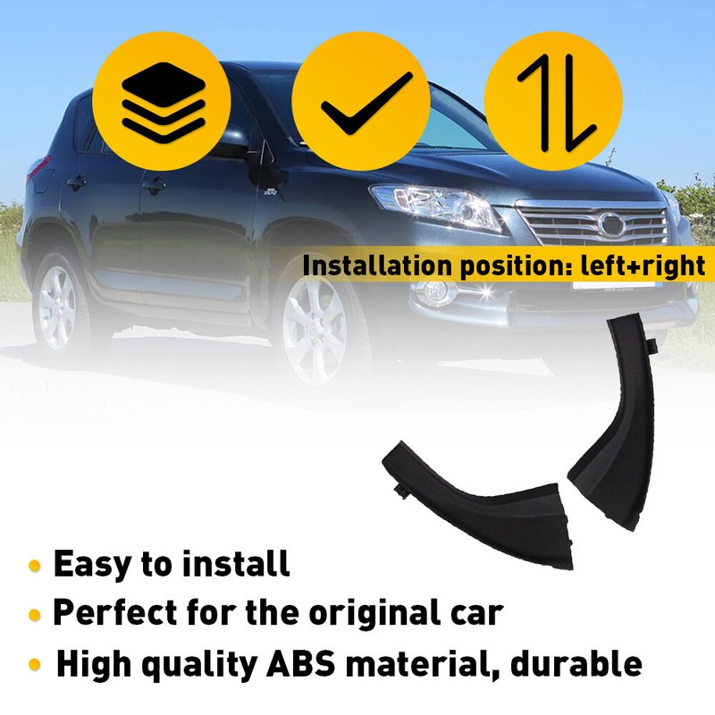For 2006-12 Toyota RAV4 Front Wiper Side Cowl Extension Cover Trim Accessories U gallery